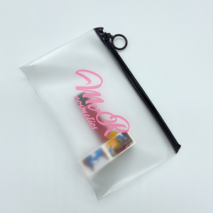 Sacs en plastique transparents personnalisés biodégradables avec fermeture éclair, impression intégrale, pour vêtements de bain/vêtements/chaussettes/extensions de cheveux, pochettes refermables - Product Image 3