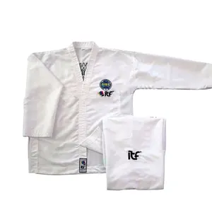 Taekwondo Uniform ITF Martial Arts Wear Martial Arts Shorts Sportswear 100% polyester for Adults Comfortable dobok