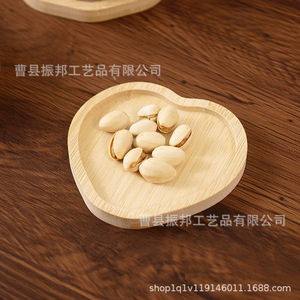 Bandeja de madera en forma de corazón para servir postres, bandejas decorativas de diseño moderno - Product Image 5