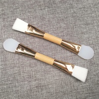 Brosse à masque à double extrémité avec logo personnalisé Brosse à masque de boue pour cheveux doux pour salons de beauté