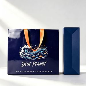 Bolsas de Papel para Compras de Lujo, Impresas, Ecológicas, Biodegradables y Duraderas, con Tamaño y Color Personalizados para Joyería y Relojes - Product Image 1