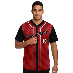 Camiseta de Béisbol Sublimada Personalizada, Unisex, Manga Corta, Absorbe la Humedad, Ropa de Equipo, 100% Poliéster, Camiseta de Club de Softbol - Product Image 1