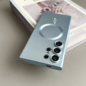 <span class=keywords><strong>Funda</strong></span> de Silicona con Revestimiento para Samsung Galaxy S25 <span class=keywords><strong>Ultra</strong></span> S24 S23 S22 + <span class=keywords><strong>S21</strong></span> FE, Fundas con Carga Inalámbrica Magnética, Película Protectora de Lente - Product Image 1