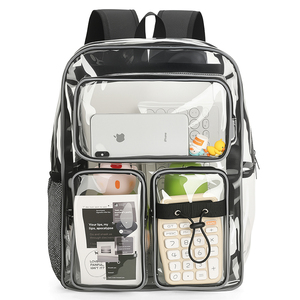 Zaino Trasparente di Alta Qualità per Studenti, Grande Capacità, in PVC Impermeabile e Resistente - Product Image 1
