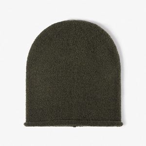 Gorro de lana con orejeras para mujer, gorro de punto grueso cálido a la moda de invierno - Product Image 1