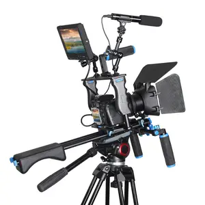 Equipo de soporte de hombro para cámara DSLR, sistema estabilizador de vídeo, Kit de soporte de <span class=keywords><strong>película</strong></span> para cámaras Canon y Nikon - Product Image 1