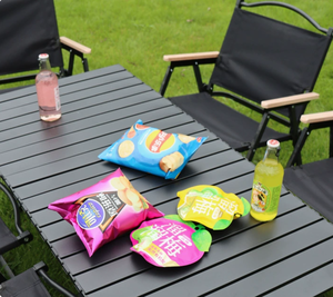 Outdoor Adjustable Folding Table 95x55x50 Cm With Storage For Camping Picnic Portable Height Adjustable Rectangular - Product Image 3