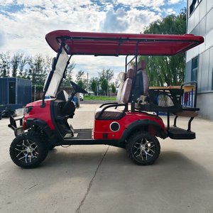 Voiturette de golf 2 places, batterie lithium 48V, autonomie 100 km, avec pare-soleil, phares LED, haut-parleurs, certifiée CE, voiturette de golf 4 places - Product Image 2
