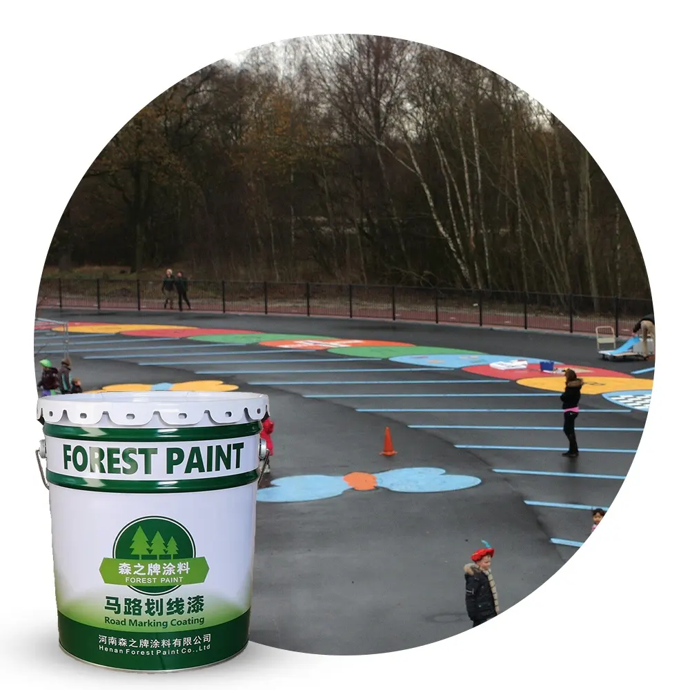 Hızlı kuruyan akrilik yol işaretleme lateks boya trafik boya asfalt renkli yüksek kaliteli su bazlı yol 7 farklı renkler