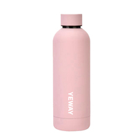 Yeway Gourde Isotherme Double Paroi 500 ml, Bouteille d'Eau Réutilisable en Acier Inoxydable Métallique, Flasque Thermos sous Vide