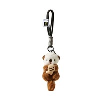 Adorable porte-clés en peluche Otter de mer, jouet mignon de célébrité internet, pendentif poupée chat-poisson avec sac pour enfants et collectionneurs