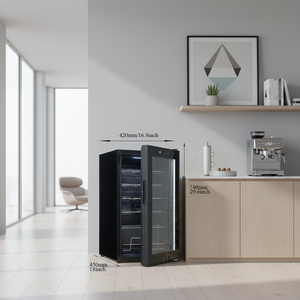 Nevera Eléctrica de Acero Inoxidable de Una Sola Zona con Temperatura Personalizable, 74L, para 24 Botellas, Uso Doméstico, Venta al Por Mayor - Product Image 1