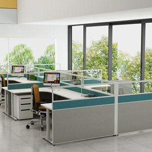 Tùy chỉnh kim loại văn phòng <span class=keywords><strong>Workstation</strong></span> - 6 chỗ ngồi văn phòng cubicle <span class=keywords><strong>Workstation</strong></span> cho văn phòng - Product Image 5