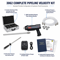 3062 Moniteur de vitesse de débit de gaz pour conduite antidéflagrante, tube de Pitot de mesure pour test de pression dynamique et statique, alarme sonore d'oxygène