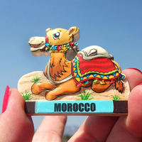 Aimant de réfrigérateur marocain personnalisé 3D, cadeau de voyage, icône emblématique, souvenir de Marrakech, article du Maroc
