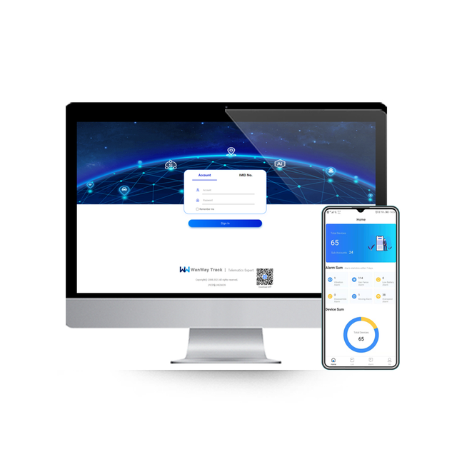 Monthly Fee WanWayTrack GPS Vehicle Tracking Device Security System UBI Insurance GPS Tracking Platform Fleet Management System