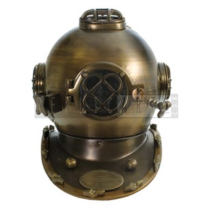 หมวกดำน้ำโบราณของกองทัพเรือสหรัฐฯ รุ่น Mark V สำหรับดำน้ำลึก ของตกแต่งทางทะเล และของสะสม - Product Image 1