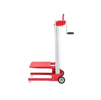 80KG Table Taille Petit Restaurant Ascenseur Matériel Manuel En Aluminium Ascenseur Portable Pliable Main De Levage Camion JY-80