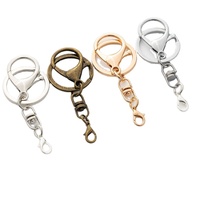 Fermoir mousqueton pivotant en métal en alliage de zinc de haute qualité porte-clés accessoire de style vintage avec boucle porte-monnaie