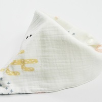 Bavoirs triangulaires pour bébés, garçons et filles, 100% coton biologique, modèle unisexe