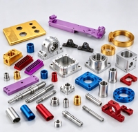 Composants usinés CNC, boîtier en aluminium anodisé sur mesure, manchon à bride, support pour équipement industriel OEM