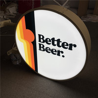 Boîte lumineuse LED publicitaire en acrylique et aluminium, impression 3D, taille et forme personnalisées, étanche, pour usage intérieur/extérieur, certifiée CE