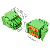 Promotion : Connecteurs de bornes femelles à ressort à double rangée de 3,50 mm à profil bas pour PCB