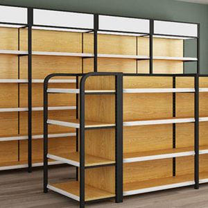 Estanterías Ligeras de Una Sola Cara para Supermercados, Estantes Ajustables y Desmontables para Minimercados, Góndolas de Madera - Product Image 6