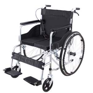 Sedia a rotelle manuale medica con sedia a rotelle pieghevole con capelli diretti in fabbrica - Product Image 5
