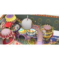 Aire de jeux intérieure commerciale, équipement de jeux souples, toboggan en plastique, équipement de parc d'attractions avec piscine à balles pour enfants