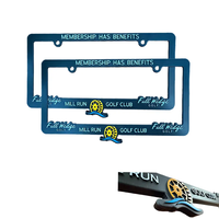 Couverture de plaque d'immatriculation avec logo personnalisé de haute qualité cadre de plaque d'immatriculation de voiture cadre/support de plaque d'immatriculation en gros
