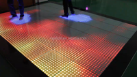 Dalles de sol LED interactives à pixels, sensibles à la pression, 50x50cm, induction, mélange RGB, indice de protection IP55, contrôle DMX512