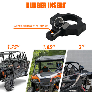 헤비 듀티 1.75 - 2 인치 조정 가능한 UTV 플래그 마운트 채찍 라이트 장착 브래킷 UTV ATV OFF-ROAD 폴라리스 RZR 수 있습니다 - Product Image 5