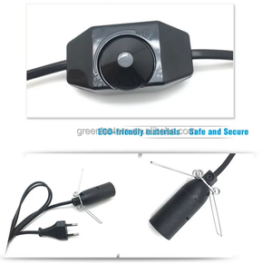 Cabo Dimmer Preto de 1,5m Certificado CE com Plugue de 2 Pinos Padrão Europeu para Lâmpada de Sal NEMA/IEC/BS Masculino ROHS PVC 15A Eletrodoméstico - Product Image 5