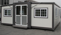 Tout nouveau 40ft haute qualité conteneur en acier extensible maison petites maisons en panneau sandwich pour cour extérieure salle de bain