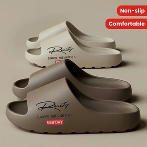 Men's Summer Beach Water <b>Shoes</b> <b>Soft</b> Sole Slippers Outdoor Casual Hollow Design Black Coffee White YM25415 - Product Image 3