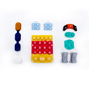 Almohadillas de Botones de Silicona Personalizadas, Teclado Táctil Moldeado con Precisión, con Iconos Impresos para Control de Dirección OEM - Product Image 5