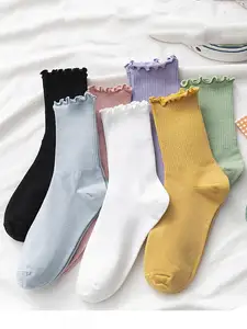 Chaussettes d'été vintage respirantes en coton de haute qualité Chaussettes de luxe personnalisées pour femmes