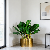 Plantes artificielles en pot, bananier artificiel, plantes artificielles durables, arrangement de haute qualité, vert, pour Noël, mariage, décoration intérieure