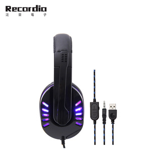 GAE-755 Gaming Casque Casque pour PS4 Commutateur Xbox filaire casque Écouteur avec Micro USB Led Lumière <span class=keywords><strong>isolation</strong></span> du <span class=keywords><strong>bruit</strong></span> - Product Image 4