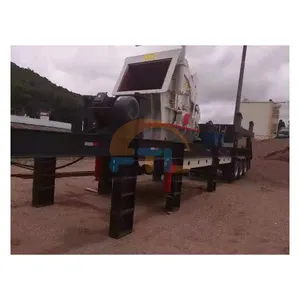 Construction waste mobile impact crusher price recycling demolition mobile crusher plant