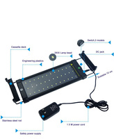 Support d'aquarium et accessoires, fournisseur Alibaba, Gako support d'aquarium, lumière LED, support de plantes télécommandé, lumière LED avec couleurs