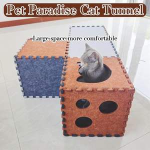 QJMAX Faltbarer Cat Hideaway Transform ierbarer Katzen tunnel Indoor Cat House Cube Bequemes Haustier bett - Product Image 4