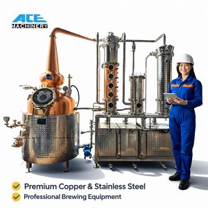 เครื่องกลั่นสุราอุตสาหกรรมคุณภาพสูง Ace ขนาด 1000 ลิตร แบบหม้อต้ม ใช้ไอน้ำให้ความร้อน สำหรับผลิตสุรา - Product Image 4