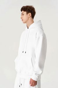 Design Plus Size Men's Hoodies Screen Printed 100% Cotton French Terry Loose <b>Drop</b> Shoulder Private Label Pull Over Hoodie - Product Image 4