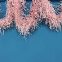 Vente en gros d'usine : Boas en plumes d'autruche à 3 couches, accessoires vestimentaires de carnaval pour la création DIY