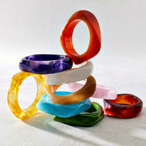 Pulsera de Resina con Forma Irregular, Artística y Colorida, Joyería de Moda, Decoración Coleccionable - Product Image 1