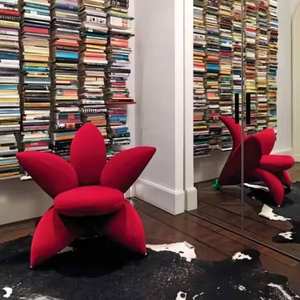 Nuevo Sillón de Diseño Creativo y Lujoso para Sala de Estar, Sofá Individual de Tela, Sillón Decorativo para Hotel con Forma de Flor - Product Image 4