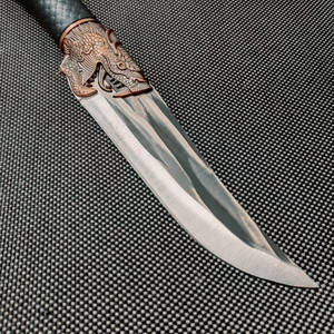Longquan boning knife, round-tipped knife, sharp fish-killing knife, chef's knife, pig-slaughtering knife, <b>dicing</b> knife, - Product Image 2