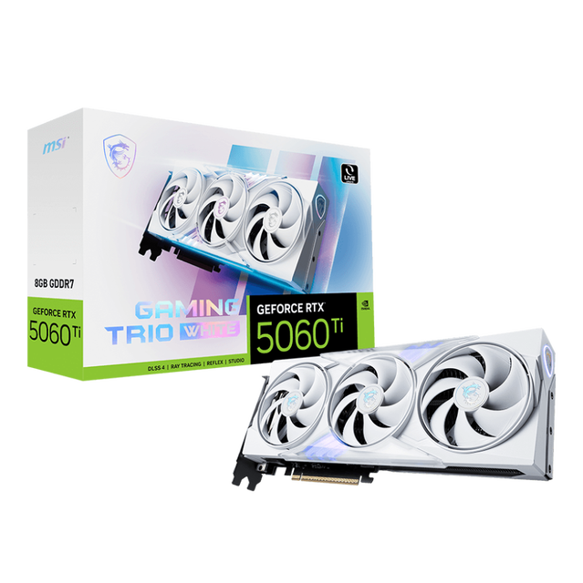 New MSI GeForce RTX5060 Ti 8G GAMING TRIO WHITE Gaming Graphics Card With 128-bit for PC Video Card